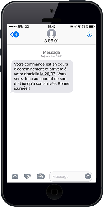 Le sms d'alerte permet aux libraires d'informer leurs clients de l'Ã©volution de leur commandes