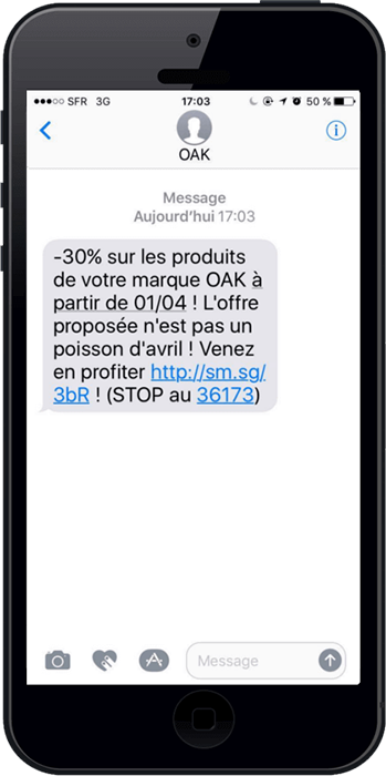 Insérer une phrase dans le sms créatif avec de l'humour pour être plus efficace