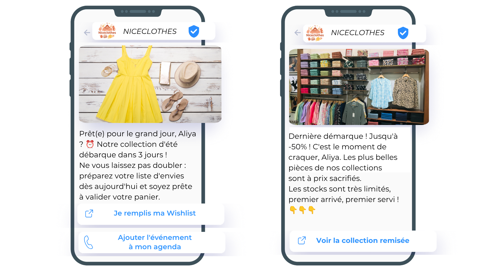 Exemples de RCS retail