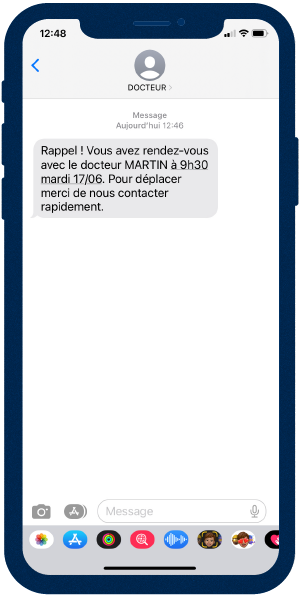 exemple de rappel de rendez-vous